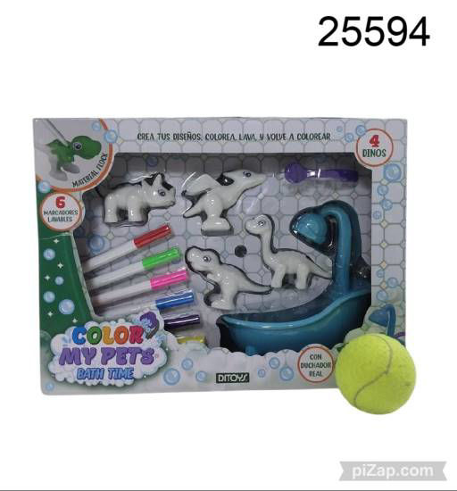 Imagen de DINOSAURIO PARA PINTAR, LAVAR Y VOLVER A COLOREAR 3.26